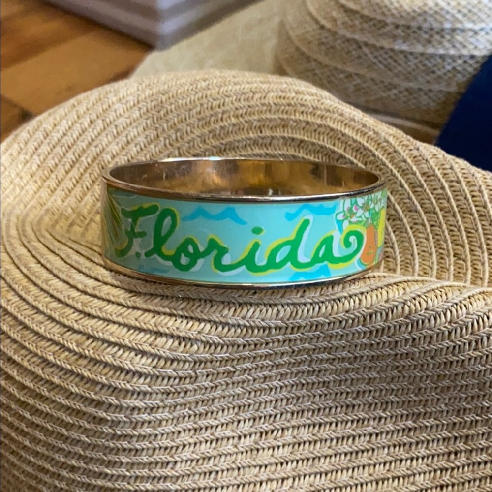 Lilly Pulitzer Florida Teal, Green, Gold Bracelet